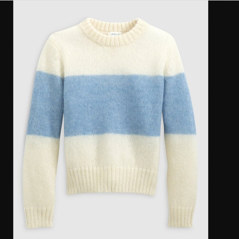 johnnie-o Esme Colorblock Chunky Crewneck Sweater NWOT Size xs